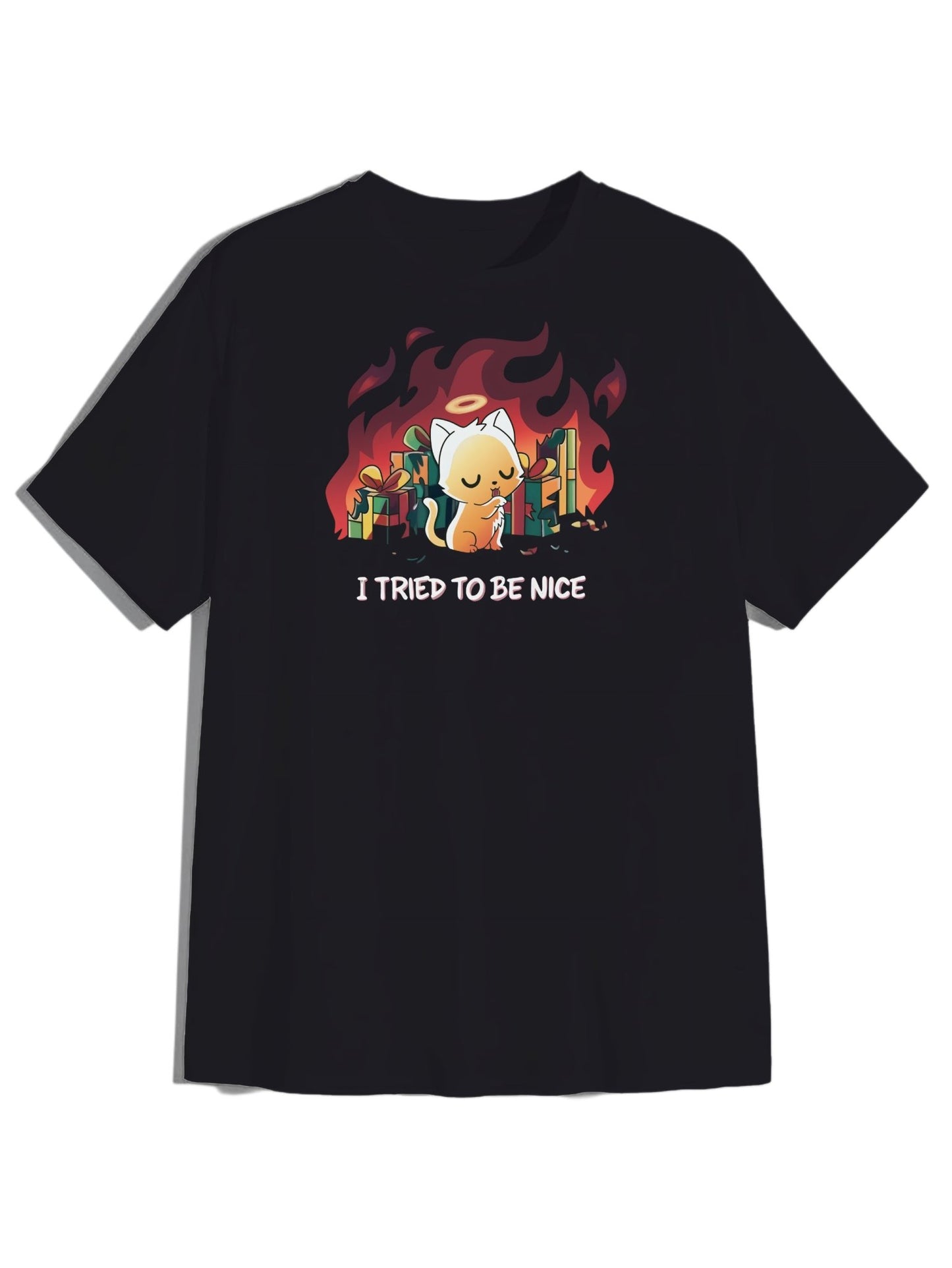 Not So Sweet Cat - 'I Tried To Be Nice' Relaxed Fit T-Shirt