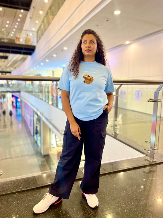 Relaxed Fit T-shirt - Sky Blue