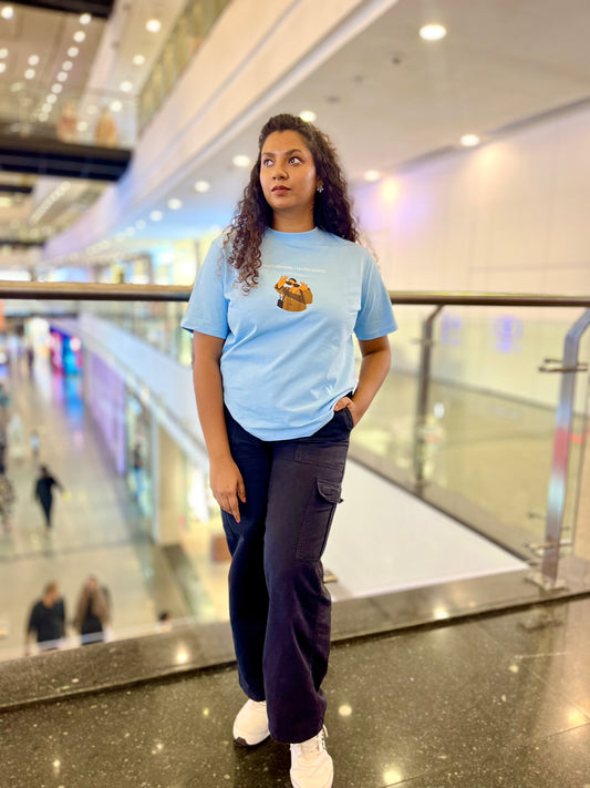 The Cold Goodbye - Sky Blue Relaxed Fit T-Shirt
