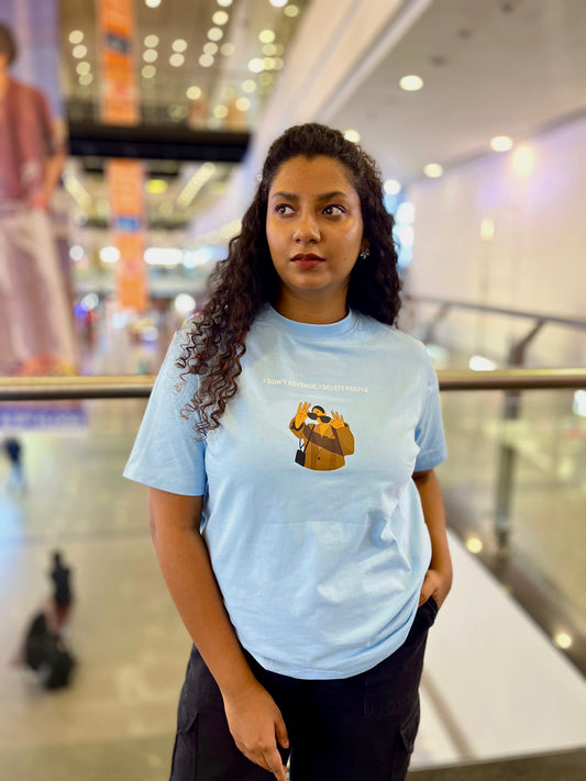 Relaxed Fit T-shirt - Sky Blue