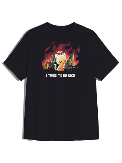 Not So Sweet Cat - 'I Tried To Be Nice' Relaxed Fit T-Shirt